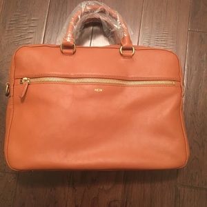 *New* monogrammed Mark & Graham leather briefcase